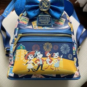 Loungefly Riviera Blue and Yellow Backpack